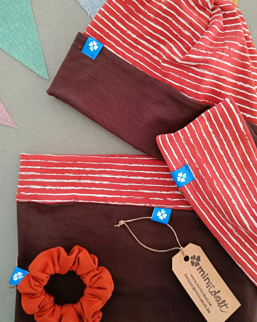 Snood Alizé Ligné Rouge