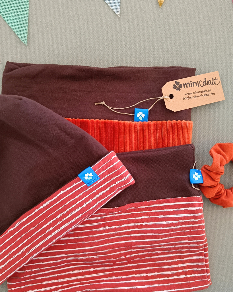 Snood Alizé Ligné Rouge