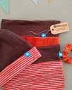 Snood Alizé Ligné Rouge