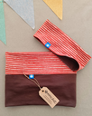 Snood Alizé Ligné Rouge