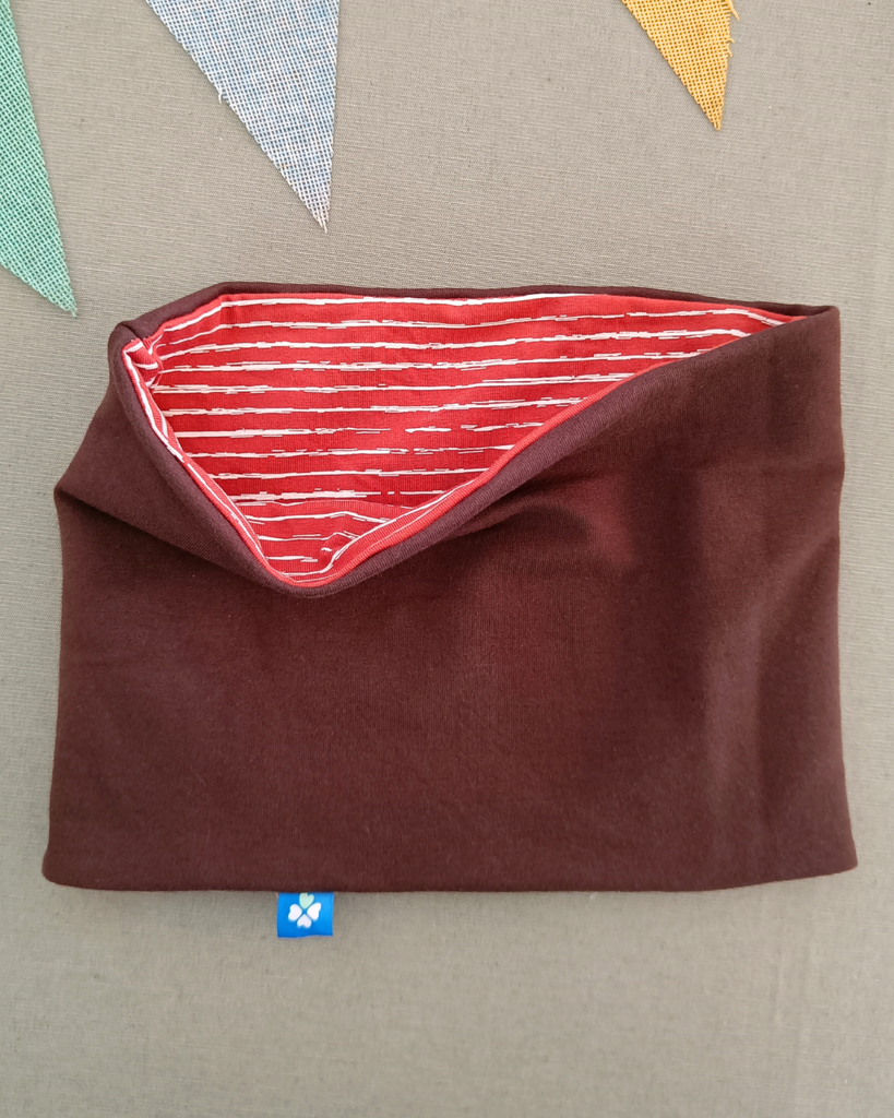Snood Alizé Ligné Rouge