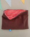 Snood Alizé Ligné Rouge