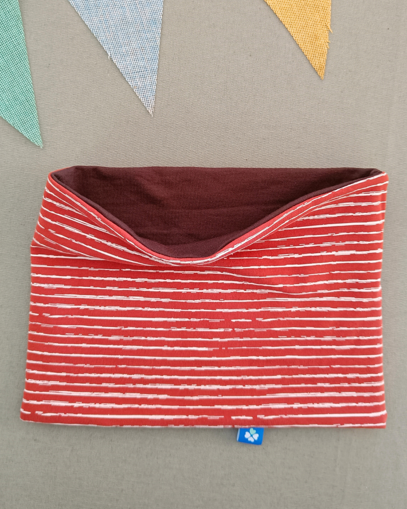 Snood Alizé Ligné Rouge