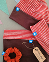 Bandeau Brume Ligné Rouge