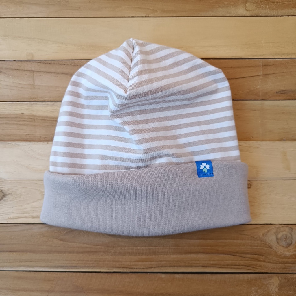 Bonnet Flocon Marin Beige