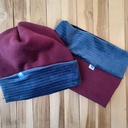 Bonnet Flocon Velours Bleu