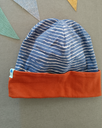 Bonnet Brise ligné bleu