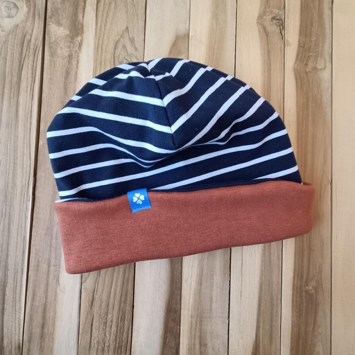 Bonnet Flocon Marin Terracotta